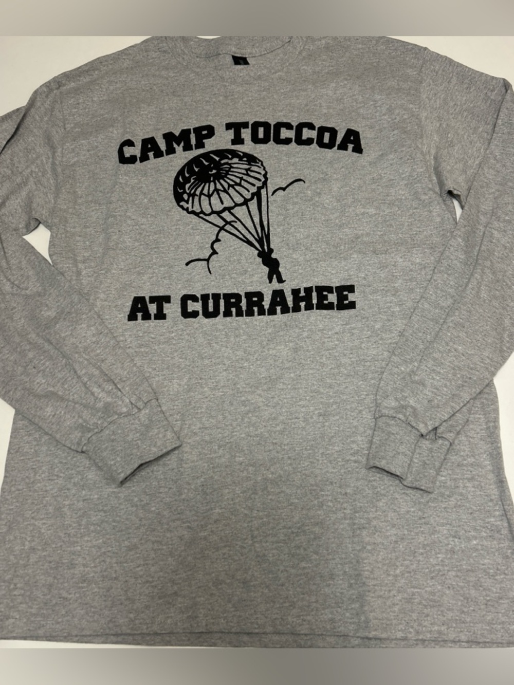 Band of brothers Camp Toccoa grey long sleeve T-shirt medium unisex WWII NWT